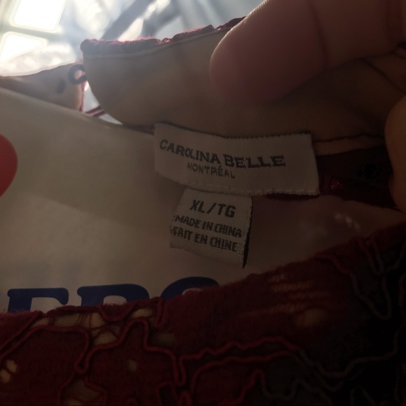 Burgundy Lace tank - Picture 5 of 5